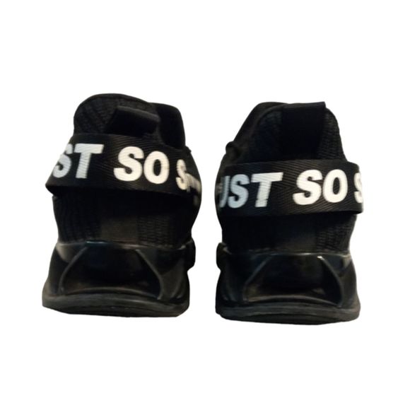 Men's Boys Blade Shoes Black Cushioned Soft Sole Non-Slip Sports Sneakers Size 8 - Picture 6 of 9